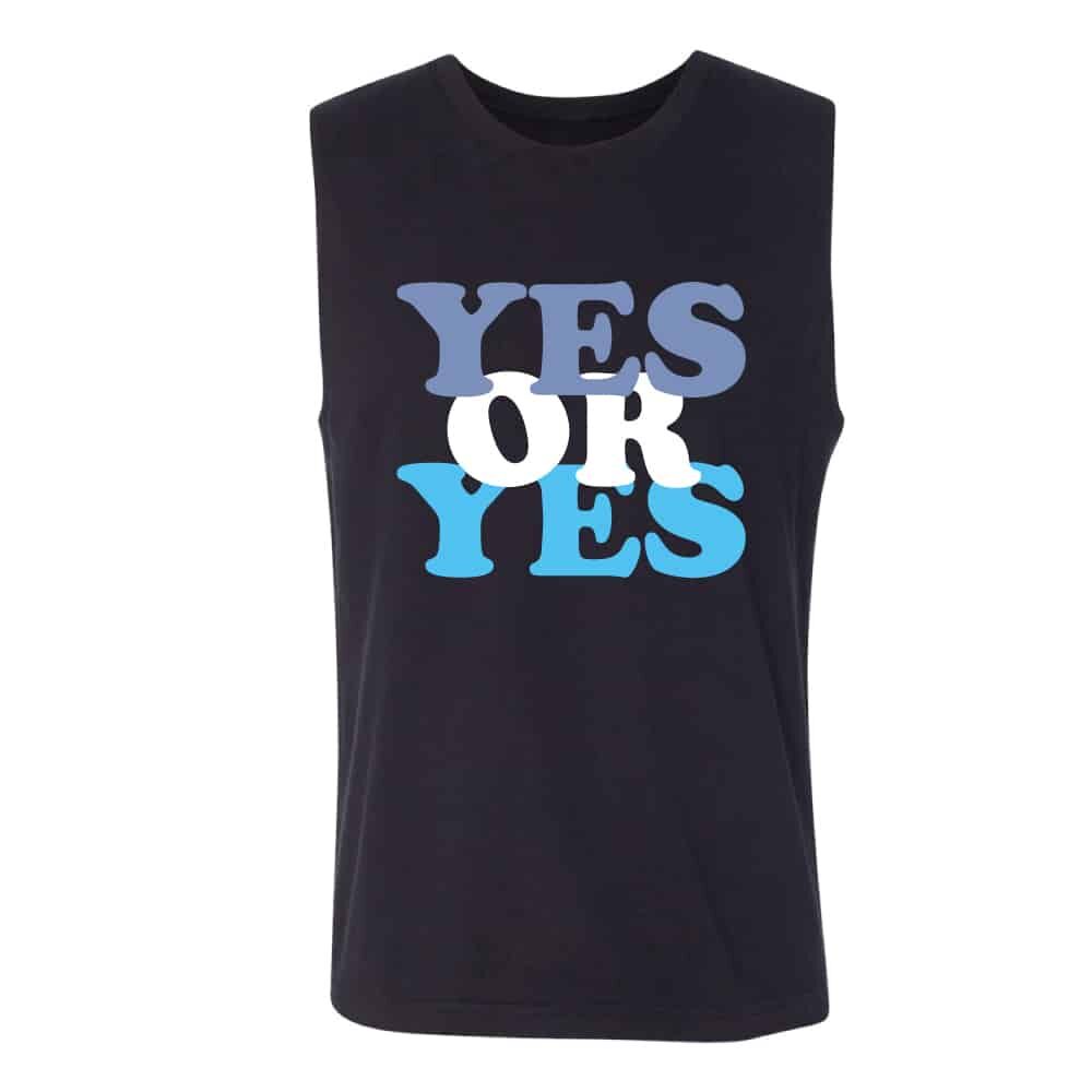 YES OR YES Bubble Letters, Black